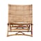 Baxton Studio Herrara Modern Bohemian Natural Brown Antique Rattan Foldable Lounge Chair 219-12705-ZORO - alternate 6